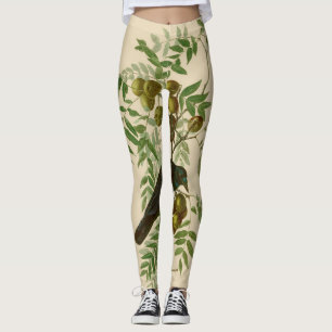 Audubon American Crow Black Bird Leggings