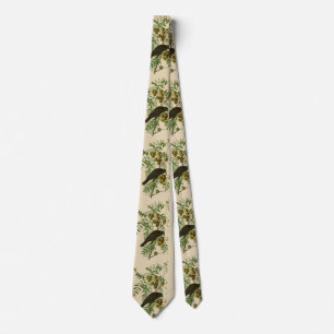 Audubon American Crow Black Bird Tie