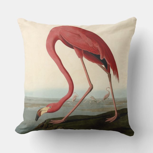 Audubon American Flamingo Cushion (Front)