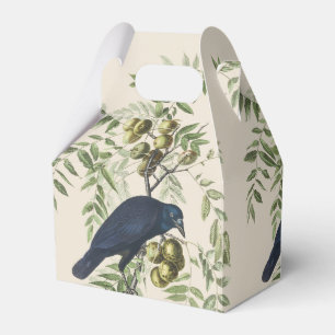 Audubon Black Crow American Bird Illustration Favour Box
