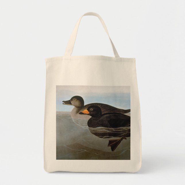 Audubon: Black Scoter Tote Bag (Front)