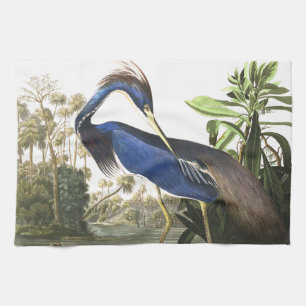 Audubon Blue Heron Bird Wildlife Kitchen Towel
