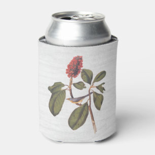 Audubon Bonaparte Flycatcher Songbird and Magnolia Can Cooler