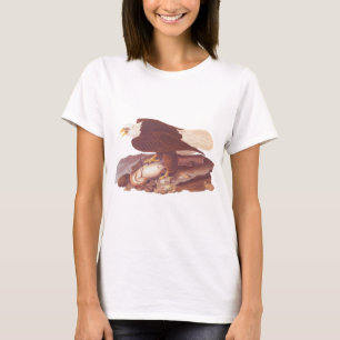 Audubon Classic Bald Eagle with Fresh Catch Fish T-Shirt