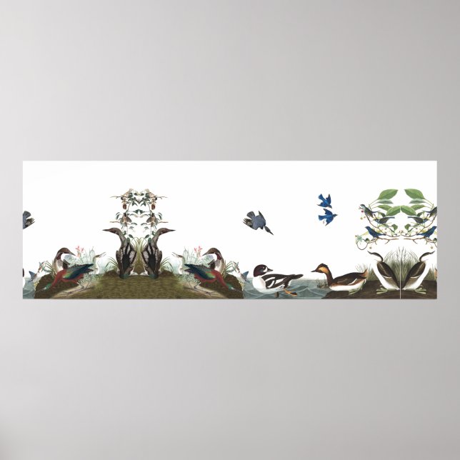 Audubon Collage Birds Animal Wildlife Poster 2 (Front)