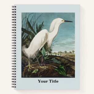 Audubon Crane Historical Wildlife Drawing Notebook
