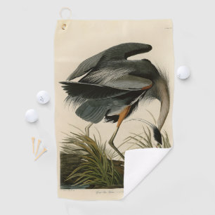 Audubon Great Blue Heron Birds Golf Towel