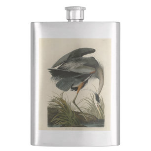Audubon Great Blue Heron Birds Hip Flask
