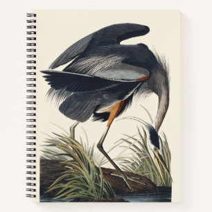 Audubon Great Blue Heron Wetland Majesty Notebook