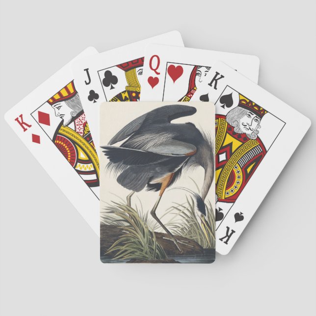Audubon Great Blue Heron Wetland Majesty Playing Cards (Back)