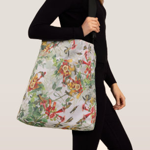 Audubon Hummingbird Birds Wildlife Floral Tote Bag