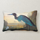 Audubon: Little Blue Heron Lumbar Cushion<br><div class="desc">Little Blue Heron (Florida caerulea, or Egretta caerulea), after John James Audubon for his 'Birds of America, ' 1827-38. | ID:0087784</div>