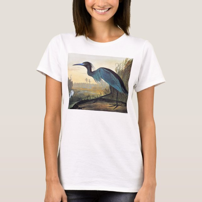 Audubon: Little Blue Heron T-Shirt (Front)