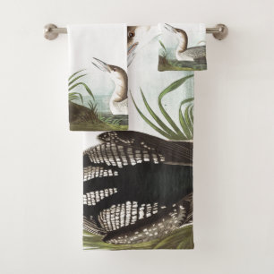 Audubon Loon Birds Wildlife Animal Bath Towels