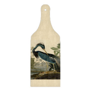 Audubon Louisiana Heron Birds America Art Cutting Board