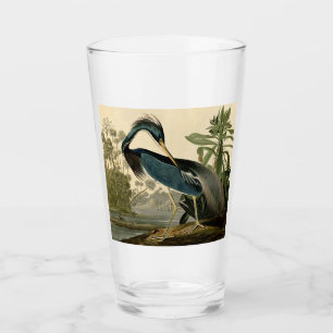 Audubon Louisiana Heron Birds America Art Glass