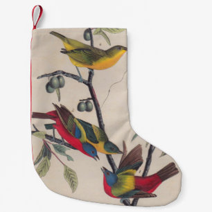 Audubon Painted Bunting Bird Wildlife Small Christmas Stocking