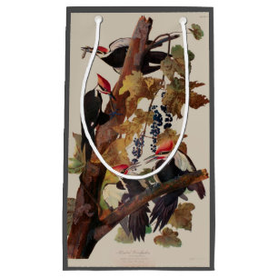 Audubon Pileated Woodpecker Bird Painting Small Gift Bag