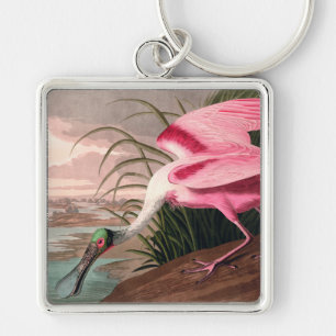 Audubon Roseate Spoonbill Key Ring