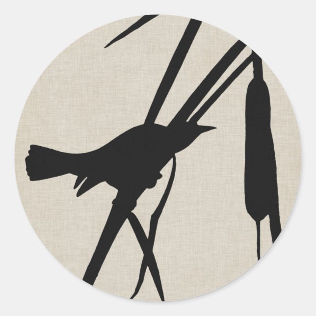 Audubon Silhouette II Classic Round Sticker (Front)