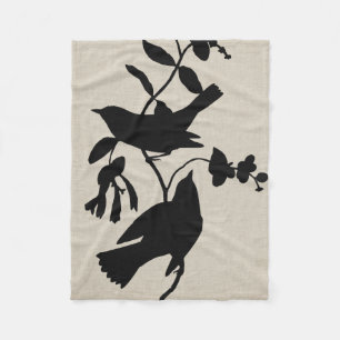 Audubon Silhouette IV Fleece Blanket