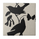 Audubon Silhouette IV Tile<br><div class="desc">Animals</div>