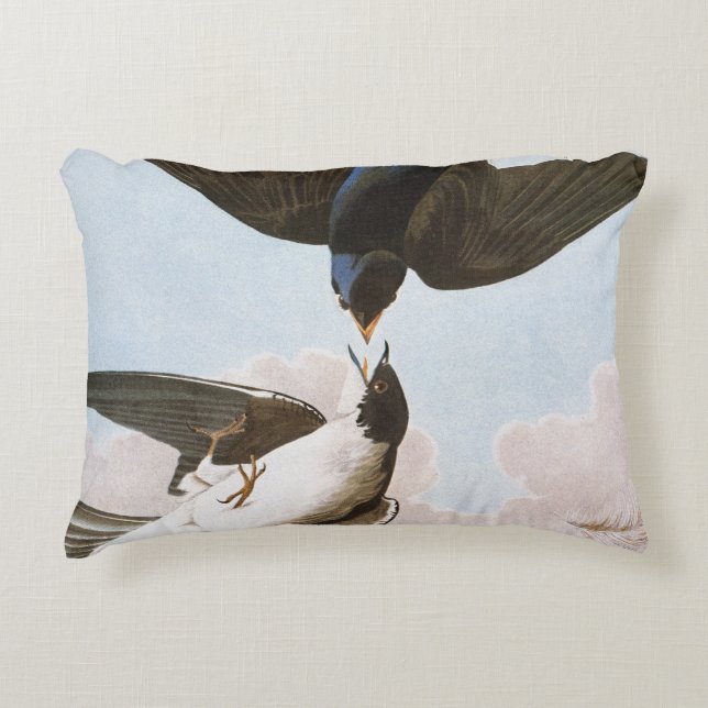Audubon: Tree Swallow Decorative Cushion (Front)
