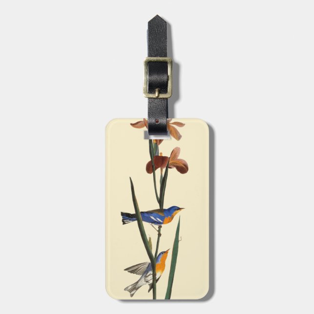 Audubon: Warbler Luggage Tag (Front Vertical)