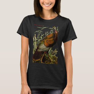 Audubon Wild Turkey North American Birds Education T-Shirt