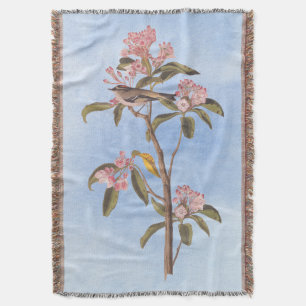 Audubon's Cuvier's Kinglet Mystery Bird Throw Blanket