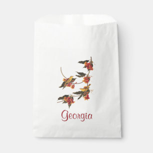 Audubon's Rathbone's Warbler Birds on Crossvine Favour Bags