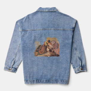 Audubon's Ruffed Grouse Trio of Birds in the Fall Denim Jacket