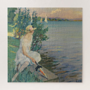 Auf der Seemauer Edward Cucuel Jigsaw Puzzle
