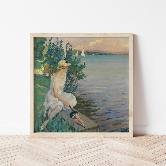 Auf der Seemauer | Edward Cucuel Poster (Creator Uploaded)