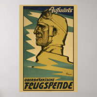 Aufwärts, Oberbayerische Flugspende WW1 poster