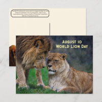 Aug 10, World Lion Day