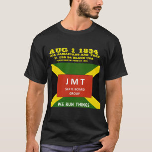 AUG 1 1834.  JAMAICA FREE Basic Dark T-Shirt