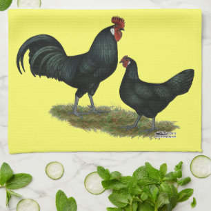 Augsburger Chickens Tea Towel