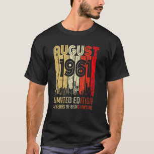 August 1961 62 Years Of Being Awesome 2 T-Shirt