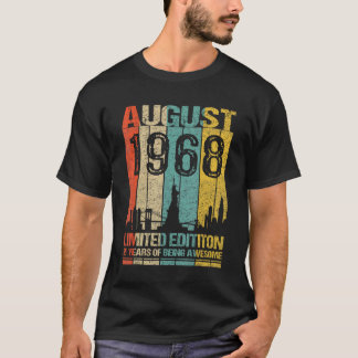 August 1968 55 Years Of Being Awesom T-Shirt