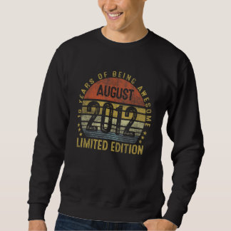 August 2012 10th Birthday  Vintage Sweatshirt
