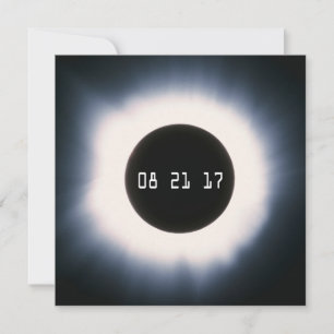 August 2017 Total Solar Eclipse in Black and White