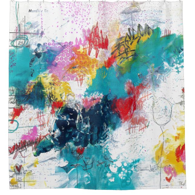 August 2nd Half Shower Curtain (Front)