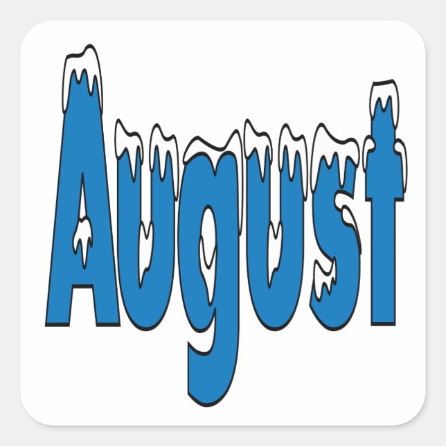 August 3 square sticker (Front)