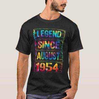 August 68 Years Old Since 1954 68th Birthday Tie T-Shirt