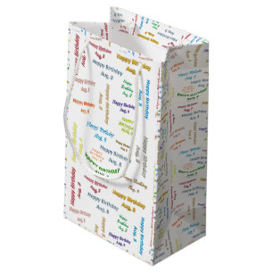 August, 8 Birthday Gift Bag