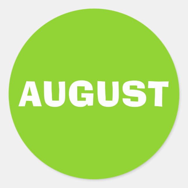 August Ad Lib Yellow Green Sticker by Janz (Front)