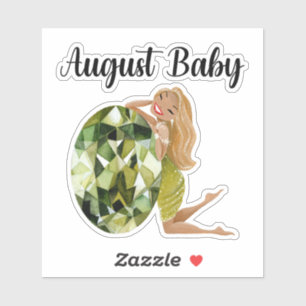 August Baby Birthday Sticker