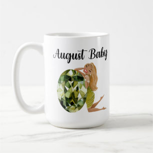 August Baby Birthday Sticker Coffee Mug
