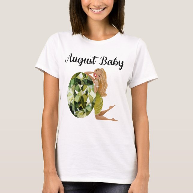 August Baby Birthday T-Shirt (Front)